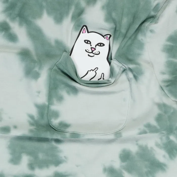Ripndip Lord Nermal Pocket Tee Olive Green Tie Dye Lord Nermal Tees Ripndip Lord Nermal Pocket Tee Olive Green Tie Dye Lord Nermal Tees