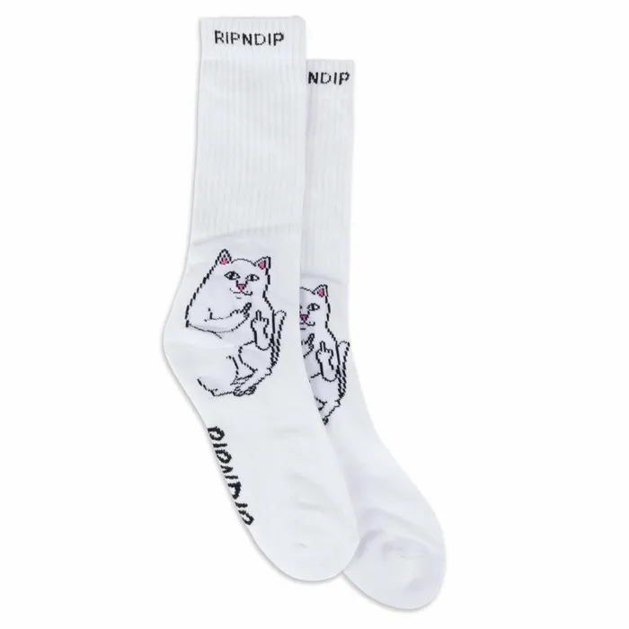 Ripndip Lord Nermal Socks White Shop Socks