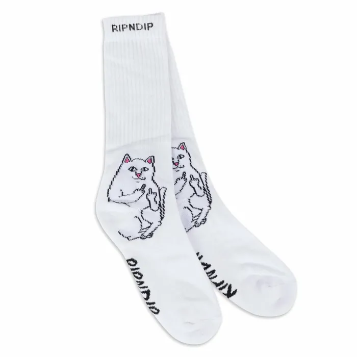 Ripndip Lord Nermal Socks White Shop Socks Ripndip Lord Nermal Socks White Shop Socks