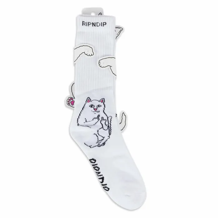 Ripndip Lord Nermal Socks White Shop Socks Ripndip Lord Nermal Socks White Shop Socks