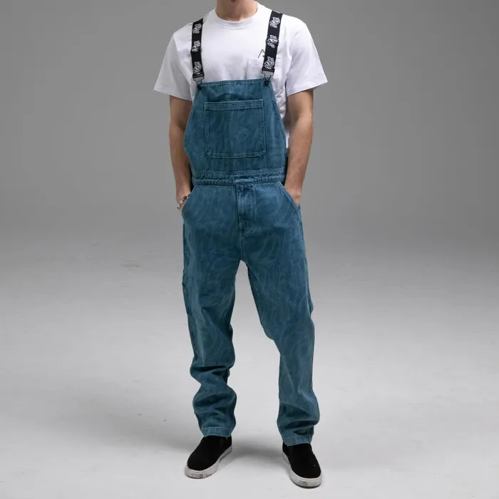 Ripndip Wilshire Denim Overalls Medium Wash Pants Ripndip Wilshire Denim Overalls Medium Wash Pants