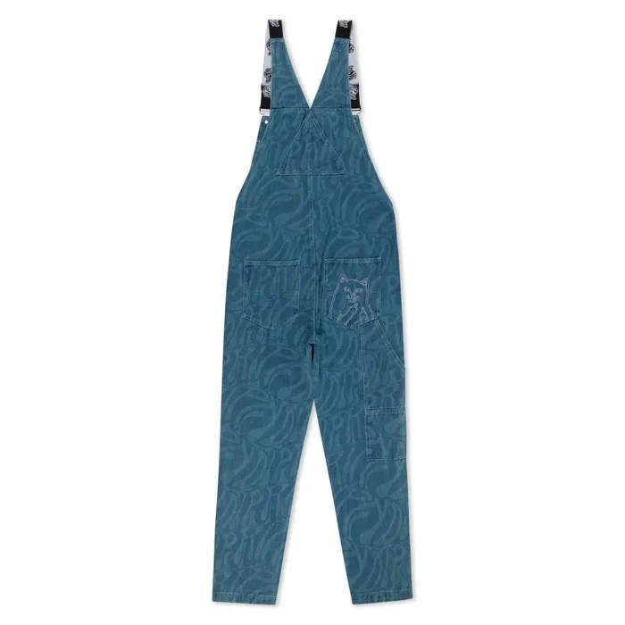 Ripndip Wilshire Denim Overalls Medium Wash Pants Ripndip Wilshire Denim Overalls Medium Wash Pants
