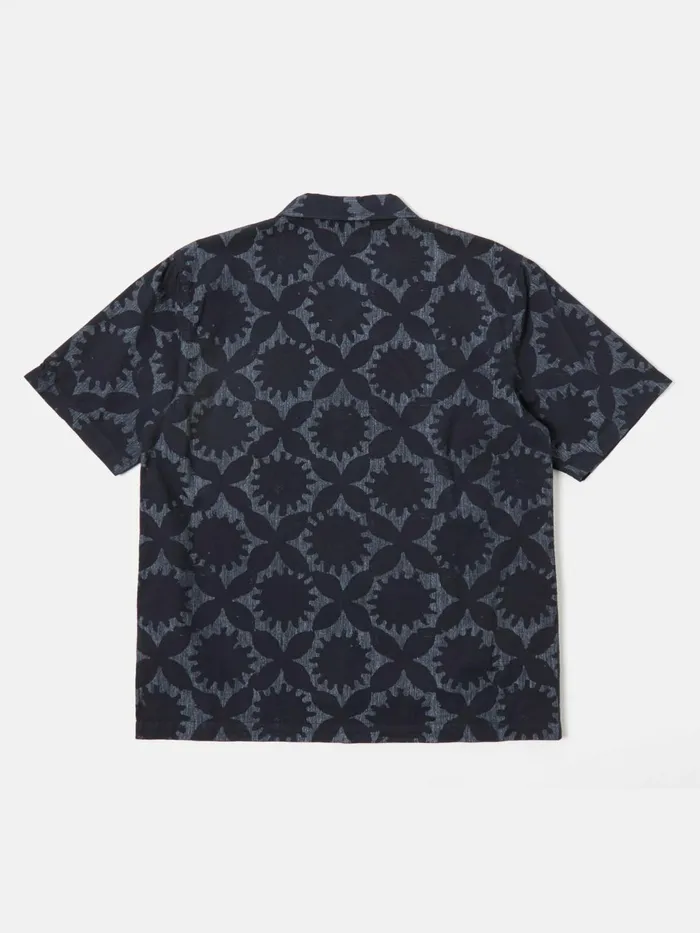 Road Shirt In Navy Sun Print Men Universal Works Shirts