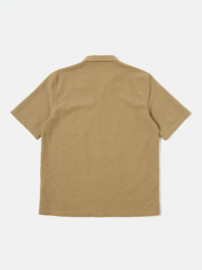 Road Shirt In Olive Kamura Cotton Men Universal Works Shirts