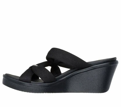 Rumble On 8211 High Class Black Women SKECHERS Wedges
