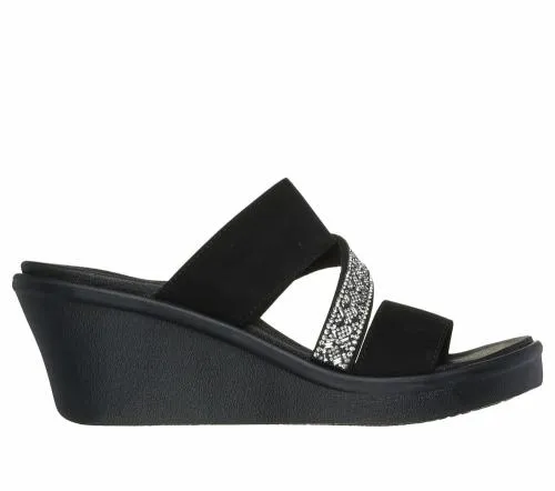 Rumble On 8211 Social Glam Black Women SKECHERS Wedges