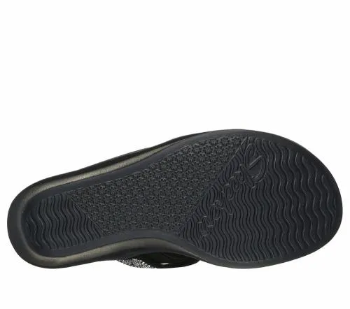 Rumble On 8211 Social Glam Black Women SKECHERS Wedges