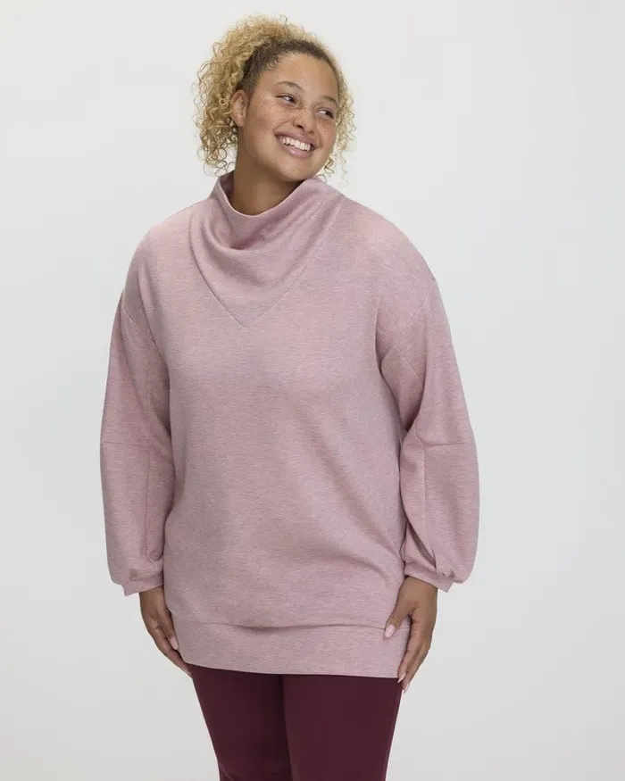 RWandCO Activewear LongSleeve CowlNeck Tunic 8211 Hyba 124 Regular 124 Reitmans Heather Nostalgia Rose 8211 Women RWandCO Activewear LongSleeve CowlNeck Tunic 8211 Hyba 124 Regular 124 Reitmans Heather Nostalgia Rose 8211 Women