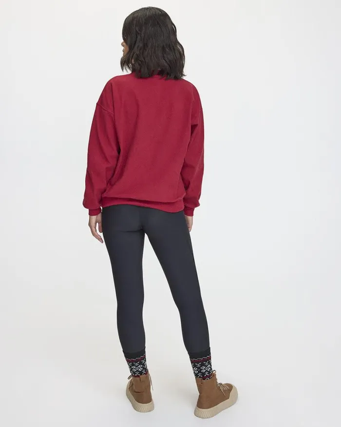 RWandCO Activewear LongSleeve CrewNeck Polar Fleece Sweater 8211 Hyba 124 Regular 124 Reitmans Rhubarb 8211 Women RWandCO Activewear LongSleeve CrewNeck Polar Fleece Sweater 8211 Hyba 124 Regular 124 Reitmans Rhubarb 8211 Women