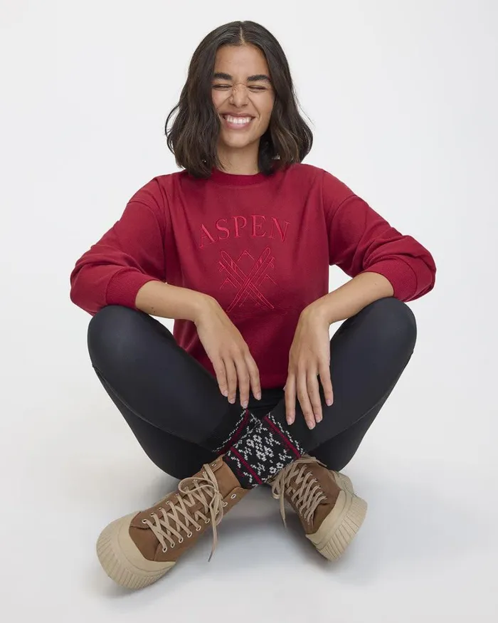 RWandCO Activewear LongSleeve CrewNeck Polar Fleece Sweater 8211 Hyba 124 Regular 124 Reitmans Rhubarb 8211 Women RWandCO Activewear LongSleeve CrewNeck Polar Fleece Sweater 8211 Hyba 124 Regular 124 Reitmans Rhubarb 8211 Women