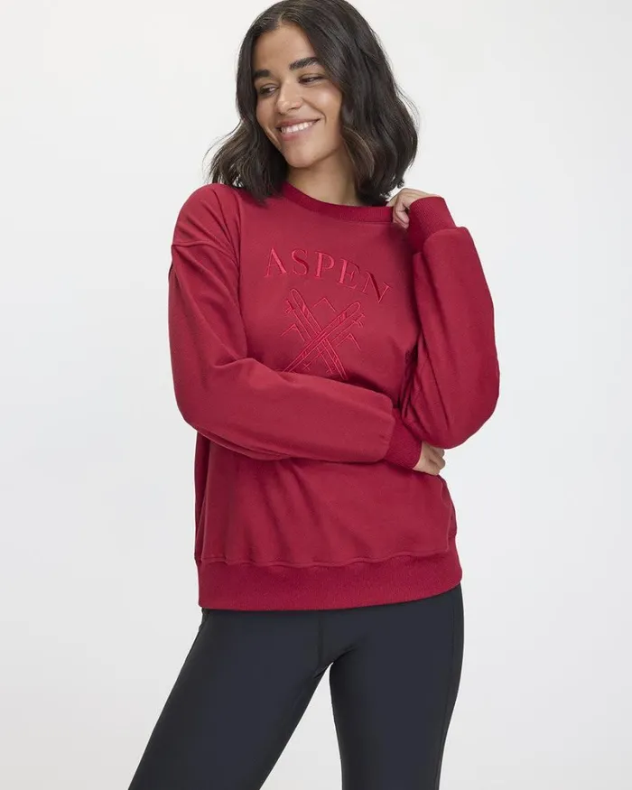 RWandCO Activewear LongSleeve CrewNeck Polar Fleece Sweater 8211 Hyba 124 Regular 124 Reitmans Rhubarb 8211 Women RWandCO Activewear LongSleeve CrewNeck Polar Fleece Sweater 8211 Hyba 124 Regular 124 Reitmans Rhubarb 8211 Women