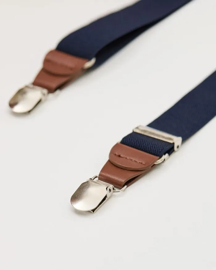 RWandCO Belts and Suspenders Basic Suspenders Navy Blue 8211 Men RWandCO Belts and Suspenders Basic Suspenders Navy Blue 8211 Men