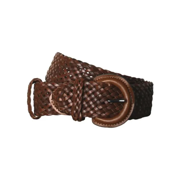 RWandCO Belts and Suspenders Eastern Counties Leather 8211 NLB04 Plaited Leather Waist Belt Dark Brown 8211 Men