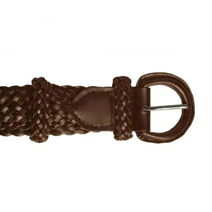 RWandCO Belts and Suspenders Eastern Counties Leather 8211 NLB04 Plaited Leather Waist Belt Dark Brown 8211 Men RWandCO Belts and Suspenders Eastern Counties Leather 8211 NLB04 Plaited Leather Waist Belt Dark Brown 8211 Men