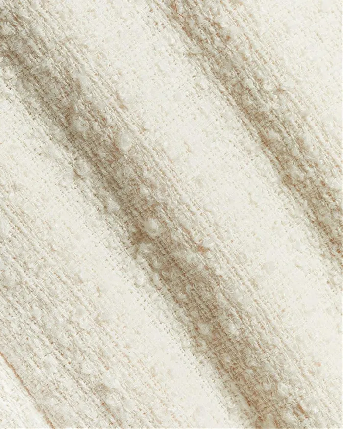 RWandCO Blazers Boucl Open DoubleBreasted Cropped Blazer Antique White 8211 Women RWandCO Blazers Boucl Open DoubleBreasted Cropped Blazer Antique White 8211 Women