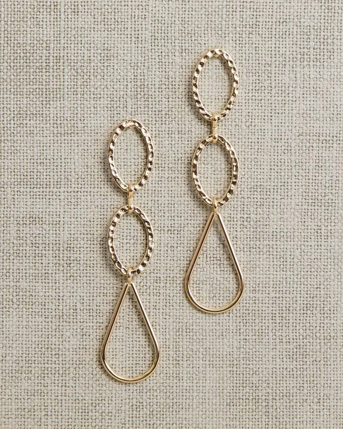 RWandCO Earrings Delicate Metal Pendant Earrings Gold 8211 Women