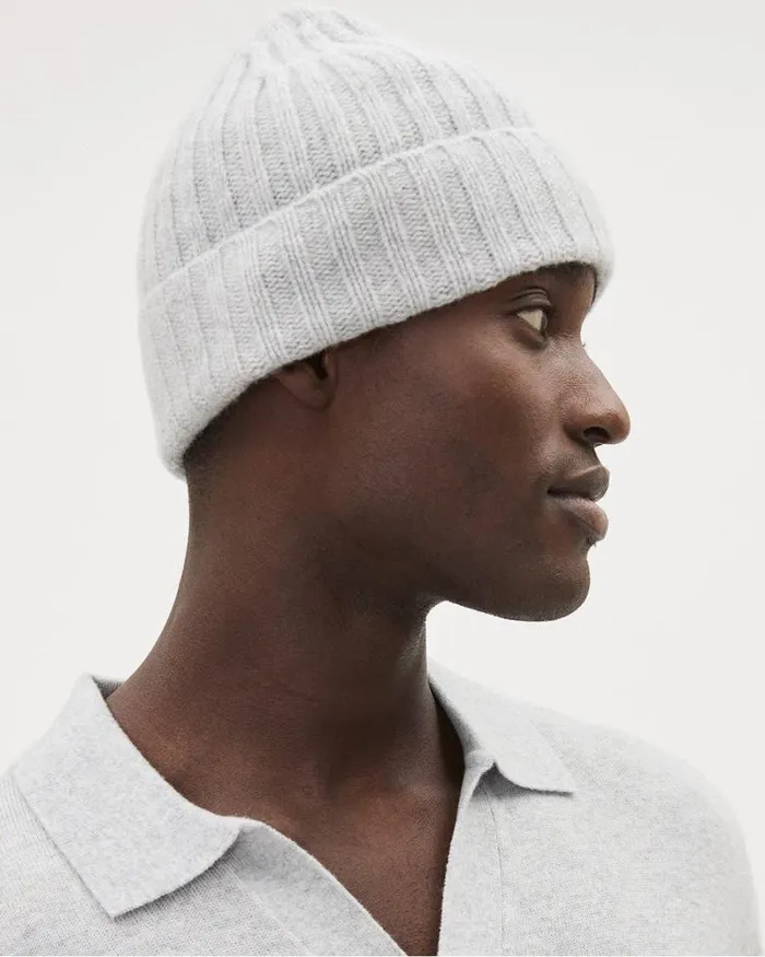 RWandCO Hats Gloves and Scarves CashmereBlend Beanie Grey 8211 Men RWandCO Hats Gloves and Scarves CashmereBlend Beanie Grey 8211 Men