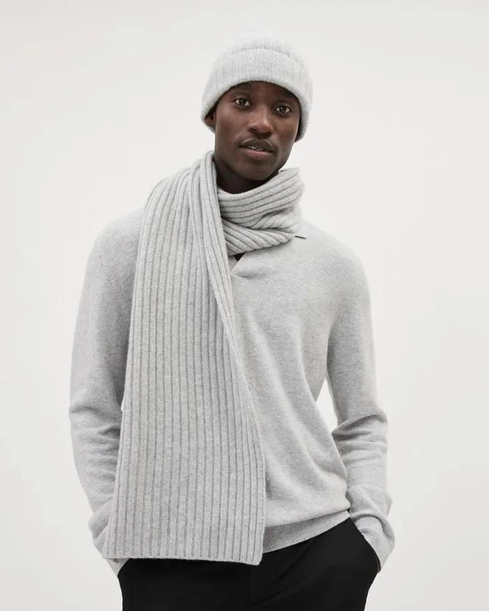 RWandCO Hats Gloves and Scarves CashmereBlend Beanie Grey 8211 Men RWandCO Hats Gloves and Scarves CashmereBlend Beanie Grey 8211 Men