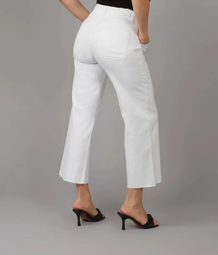 RWandCO Jeans Lola Jeans COLETTEWHT High Rise Wide Leg Jeans White 8211 Women