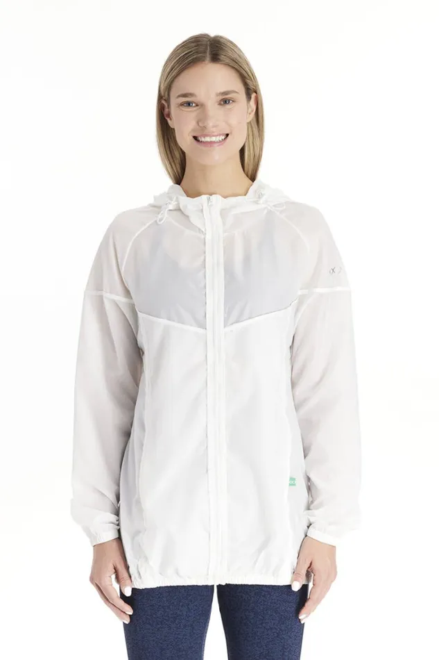 RWandCO Outerwear Addison 8211 3in1 Waterproof Maternity Windbreaker 8211 Modern Eternity Maternity White 8211 Women RWandCO Outerwear Addison 8211 3in1 Waterproof Maternity Windbreaker 8211 Modern Eternity Maternity White 8211 Women