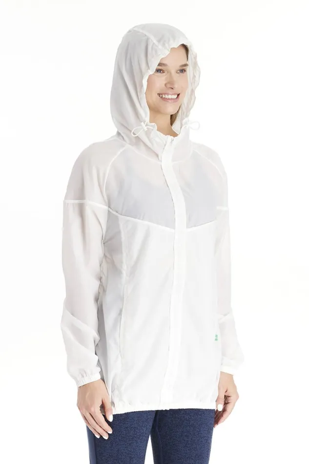 RWandCO Outerwear Addison 8211 3in1 Waterproof Maternity Windbreaker 8211 Modern Eternity Maternity White 8211 Women RWandCO Outerwear Addison 8211 3in1 Waterproof Maternity Windbreaker 8211 Modern Eternity Maternity White 8211 Women