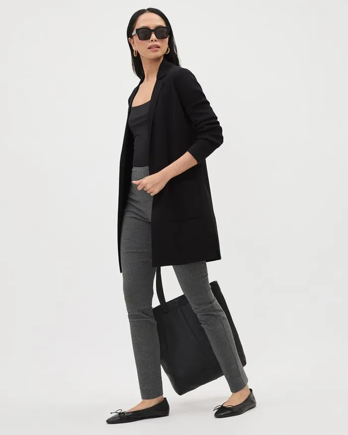RWandCO Pants AnkleLength Twill City Legging Pant Charcoal Mini Pattern 8211 Women RWandCO Pants AnkleLength Twill City Legging Pant Charcoal Mini Pattern 8211 Women