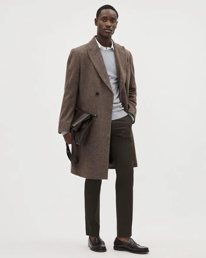 RWandCO Pants Solid SlimFit City Pant Dark Brown 8211 Men