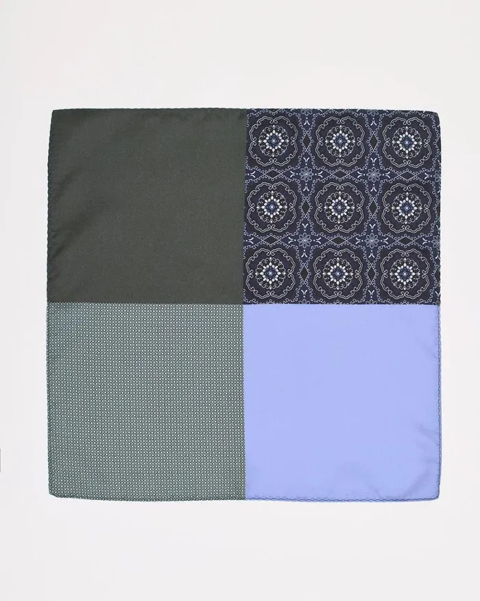 RWandCO Pocket Squares Blue Handkerchief Deep Depths 8211 8211 Men