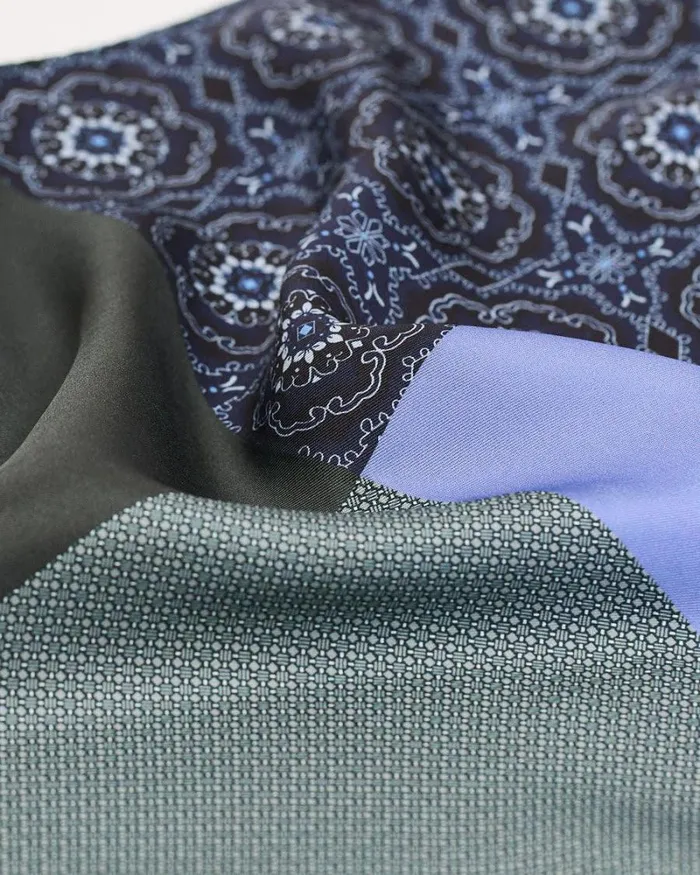 RWandCO Pocket Squares Blue Handkerchief Deep Depths 8211 8211 Men RWandCO Pocket Squares Blue Handkerchief Deep Depths 8211 8211 Men