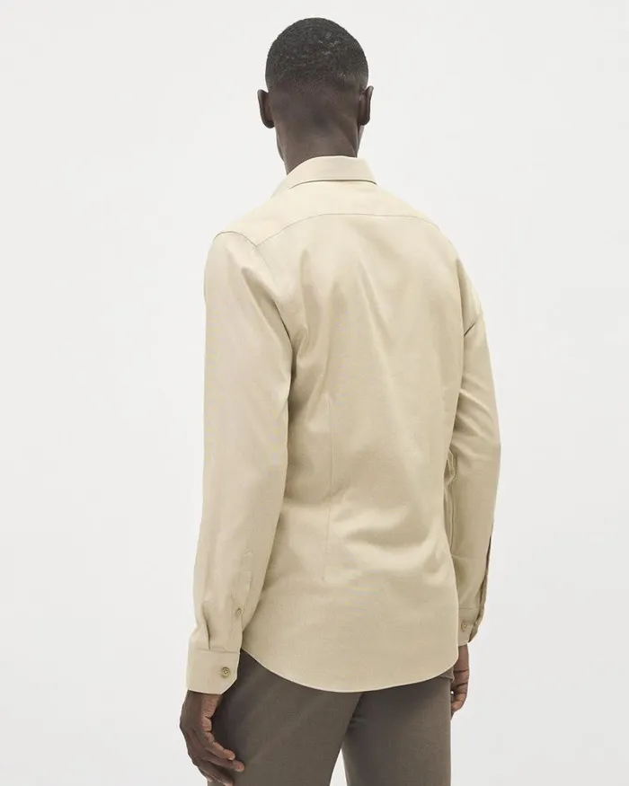 RWandCO Shirts SlimFit KnitLike Dress Shirt Tobacco 8211 Men RWandCO Shirts SlimFit KnitLike Dress Shirt Tobacco 8211 Men
