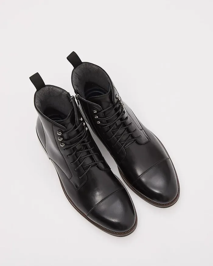 RWandCO Shoes Steve Madden TM 8211 Daylon Leather Boots Black 8211 Men RWandCO Shoes Steve Madden TM 8211 Daylon Leather Boots Black 8211 Men