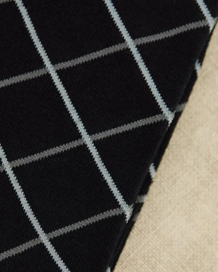 RWandCO Socks Black Dress Socks With Argyle Pattern Black 8211 Men RWandCO Socks Black Dress Socks With Argyle Pattern Black 8211 Men