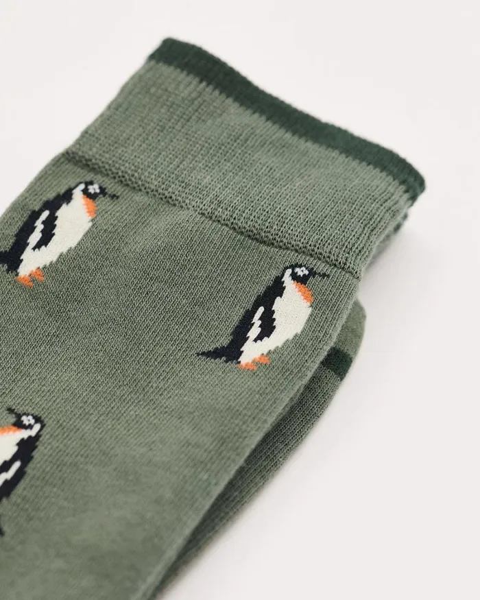 RWandCO Socks Penguin Socks Beetle Green 8211 Men RWandCO Socks Penguin Socks Beetle Green 8211 Men