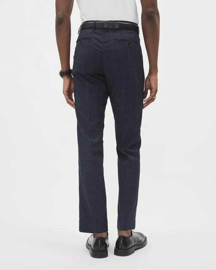 RWandCO Suit Pants TailoredFit Navy Checkered Suit Pant Navy Blazer 8211 Men RWandCO Suit Pants TailoredFit Navy Checkered Suit Pant Navy Blazer 8211 Men