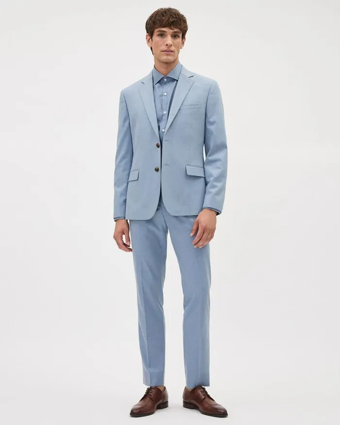 RWandCO Suits Brushed Twill SlimFit Pant Cashmere Blue 8211 Men RWandCO Suits Brushed Twill SlimFit Pant Cashmere Blue 8211 Men