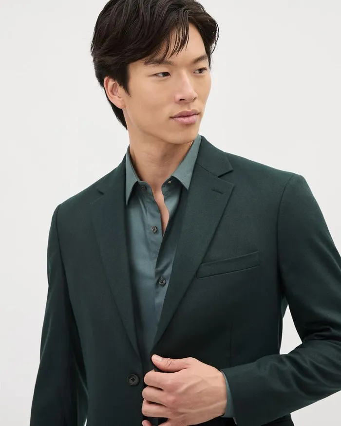 RWandCO Suits Brushed Twill TailoredFit Blazer Pine 8211 Men