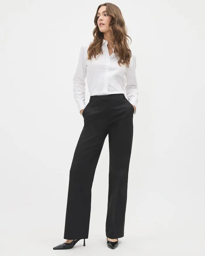 RWandCO Suits Limitless HighWaist Wide Leg Signature Pant Black 8211 Women