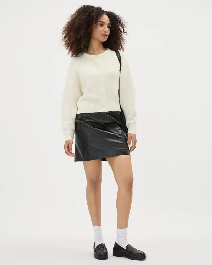 RWandCO Sweaters and Cardigans AlpacaBlend Cardigan Snow White 8211 Women RWandCO Sweaters and Cardigans AlpacaBlend Cardigan Snow White 8211 Women