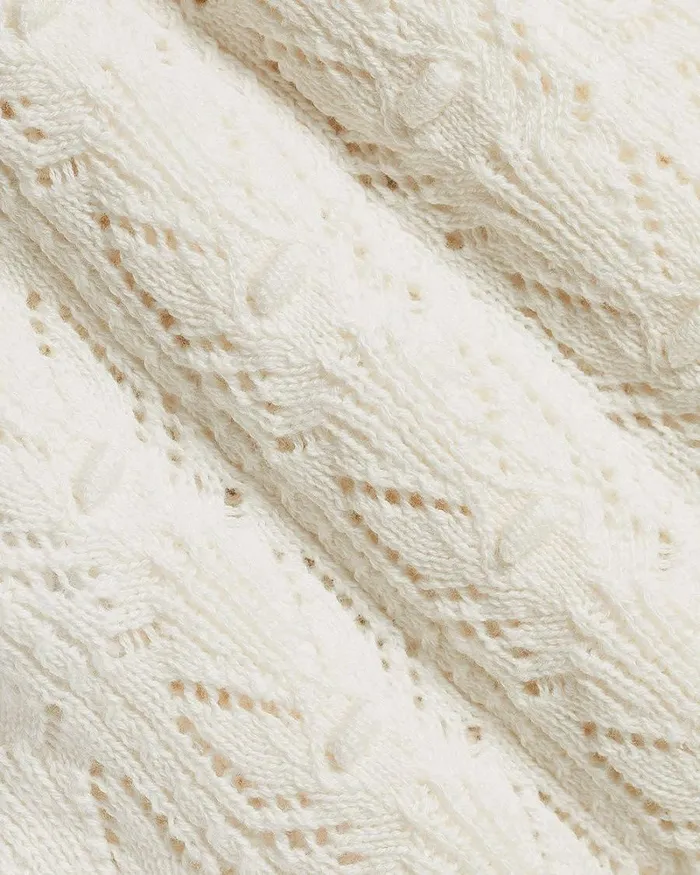RWandCO Sweaters and Cardigans ShortSleeve Crochet Cardigan Coconut Milk 8211 Women RWandCO Sweaters and Cardigans ShortSleeve Crochet Cardigan Coconut Milk 8211 Women