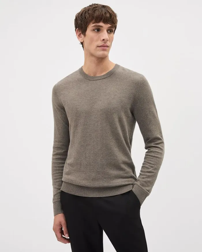 RWandCO Sweaters and Cardigans Solid LongSleeve CrewNeck Sweater Tamarindo 8211 Men RWandCO Sweaters and Cardigans Solid LongSleeve CrewNeck Sweater Tamarindo 8211 Men