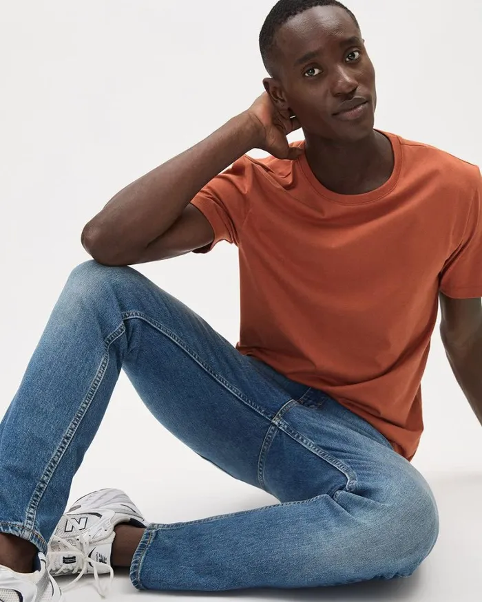 RWandCO TShirts ShortSleeve CrewNeck Solid Tee Falling Leaf 8211 Men