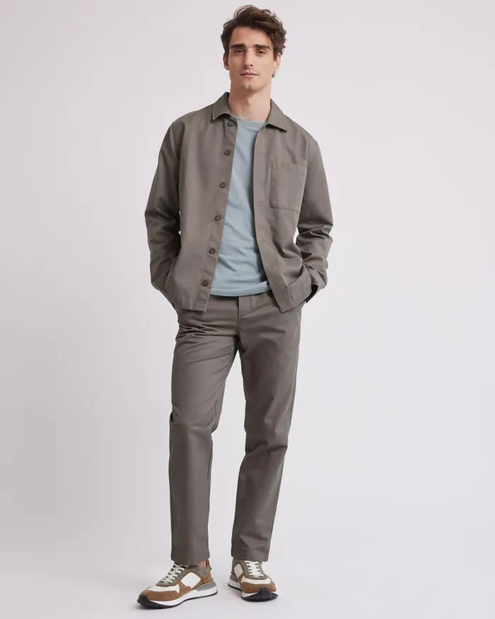 RWandCO TShirts Solid ShortSleeve CrewNeck Tee With Chest Pocket Silver Blue 8211 Men RWandCO TShirts Solid ShortSleeve CrewNeck Tee With Chest Pocket Silver Blue 8211 Men