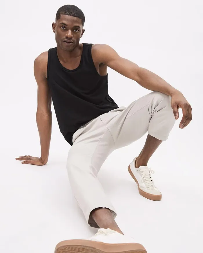 RWandCO TShirts Solid Tank Top Black 8211 Men