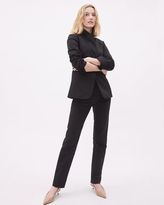 RWandCO The Limitless Suit Limitless OneButton Blazer Black 8211 Women