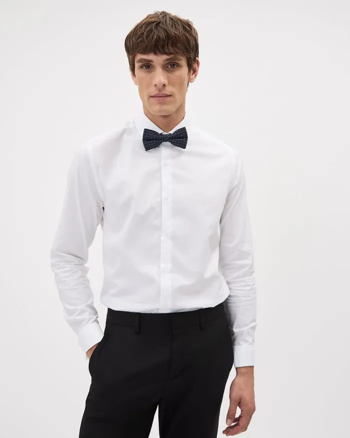 RWandCO Ties and Bow Ties Crochet Bow Tie Classic Blue 8211 Men
