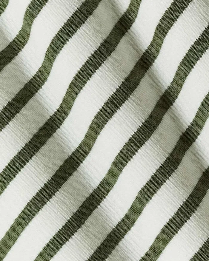 RWandCO Tops The Perfect CrewNeck TShirt With Stripes 8211 Thyme Maternity Four Leaf Clover And Snow White Strippe 8211 Women