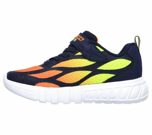 S Lights FlexGlow 8211 Dezlo Navy Orange Kids SKECHERS Kids UK Sizes 9525 S Lights FlexGlow 8211 Dezlo Navy Orange Kids SKECHERS Kids UK Sizes 9525