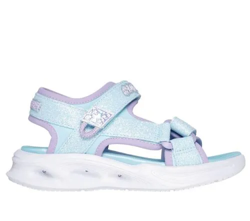 SLights Sola Glow Sandal Light Blue Lavender Kids SKECHERS Kids UK Sizes 9525 SLights Sola Glow Sandal Light Blue Lavender Kids SKECHERS Kids UK Sizes 9525