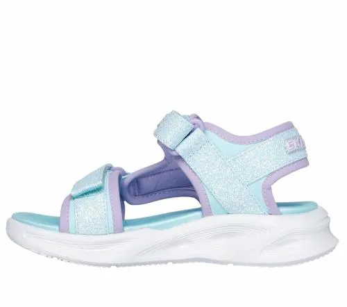SLights Sola Glow Sandal Light Blue Lavender Kids SKECHERS Kids UK Sizes 9525