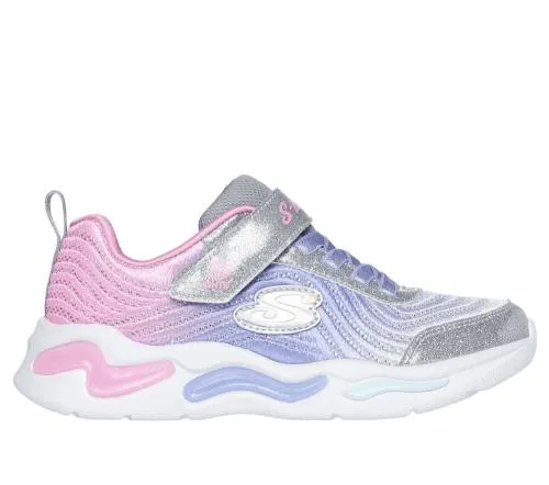 SLights Wavy Beams 8211 Ombre Express Silver Multi Kids SKECHERS Big Kids UK Sizes 36 SLights Wavy Beams 8211 Ombre Express Silver Multi Kids SKECHERS Big Kids UK Sizes 36